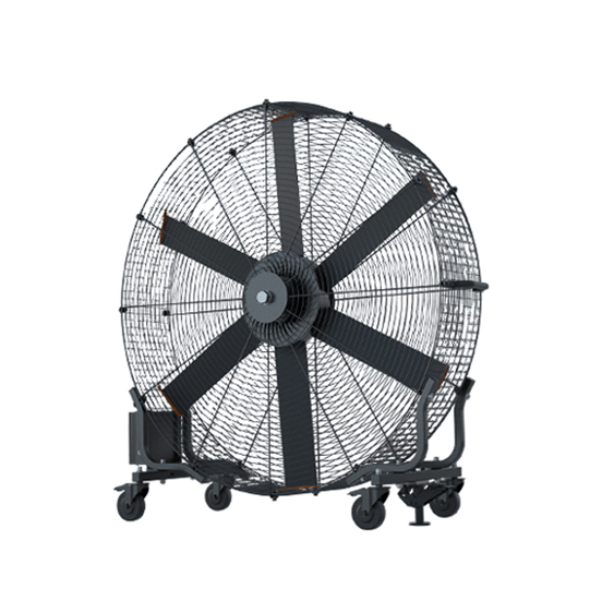 พัดลมอุตสาหกรรมแบบมีล้อเคลื่อนที่ HVLS PMSM MR.KEN รุ่น TANK FAN 2 M.